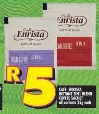 CAFÉ ENRISTA INSTANT 3IN1 BLEND COFFEE SACHET