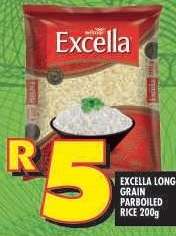 EXCELLA LONG GRAIN PARBOILED RICE 200g