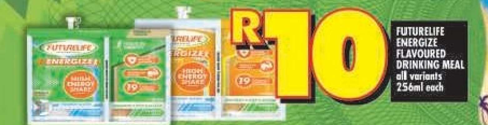 FUTURELIFE ENERGIZE FLAVOURED DRINKING MEAL