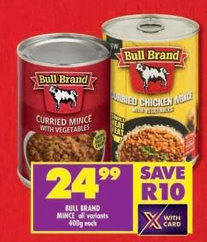 BULL BRAND MINCE all variants