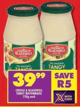 CROSSE & BLACKWELL TANGY MAYONNAISE