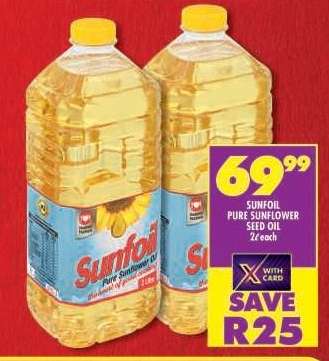 SUNFOIL PURE SUNFLOWER SEED OIL