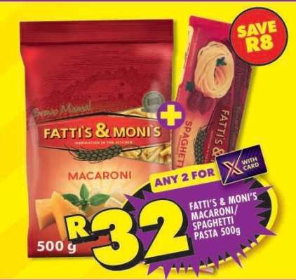 Fatti's & Moni's Macaroni/Spaghetti Pasta 500g