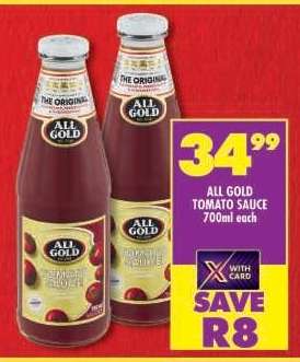 All Gold Tomato Sauce-700ml