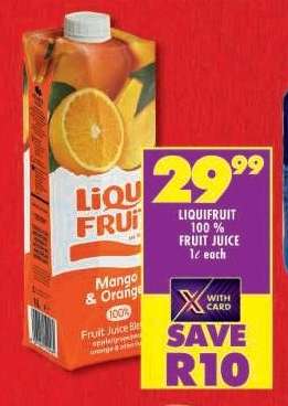 LIQUIFRUIT 100% FRUIT JUICE