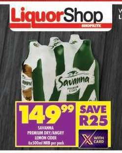 Savanna Premium Dry/Angry Lemon Cider