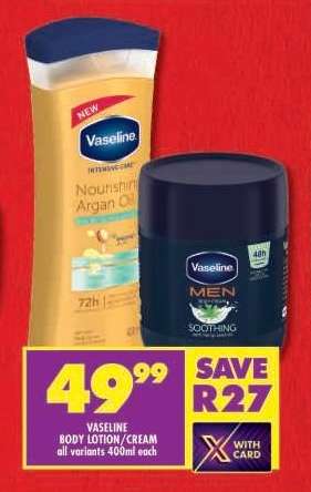 Vaseline Body Lotion/Cream