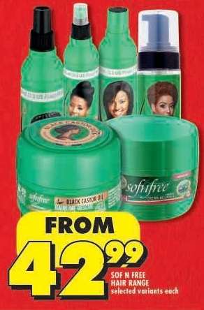 SOF N FREE HAIR RANGE