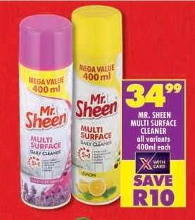 MR. SHEEN MULTI-SURFACE CLEANER