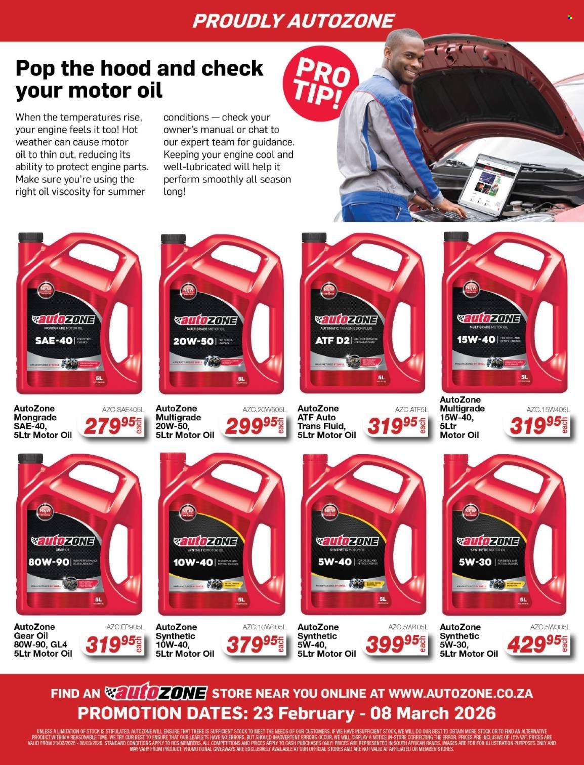 AutoZone specials - 23/02/2026 - 08/03/2026. Page 29