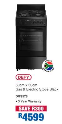 DEFY Gas & Electric Stove