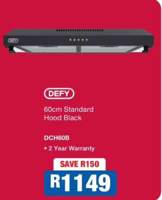 DEFY 60cm Standard Hood Black