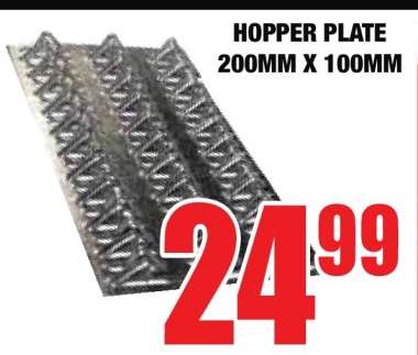 HOPPER PLATE 200MM X 100MM