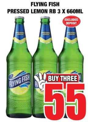 FLYING FISH Pressed Lemon RB 3 x 660ml