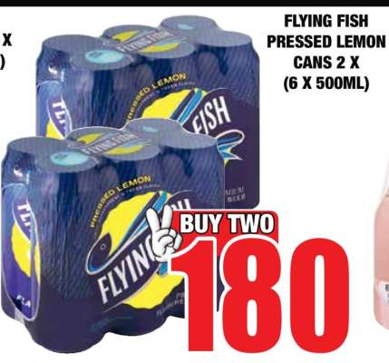FLYING FISH Pressed Lemon Cans 2 x (6 x 500ml)