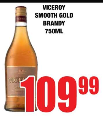 VICEROY SMOOTH GOLD BRANDY 750ML