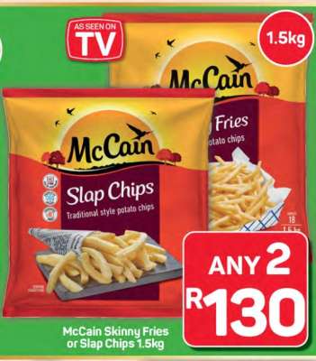 McCain Skinny Fries or Slap Chips