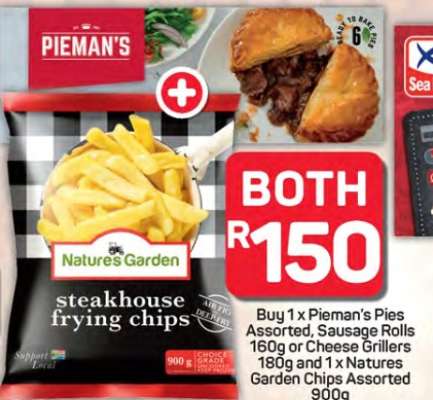 Pieman's Pies and Natures Garden Chips