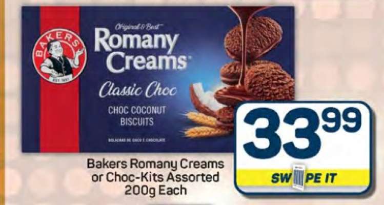 Bakers Romany Creams or Choc-Kits Assorted