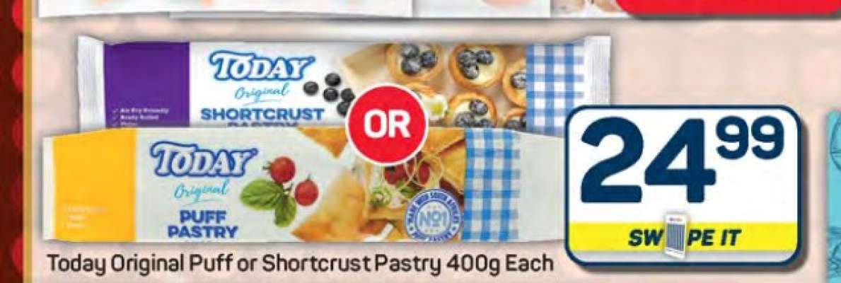Today Original Puff or Shortcrust Pastry