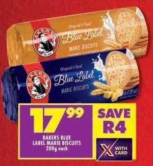 Bakers Blue Label Marie Biscuits