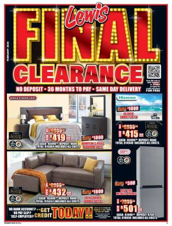 Lewis catalogue  - 23/02/2026 - 12/04/2026.
