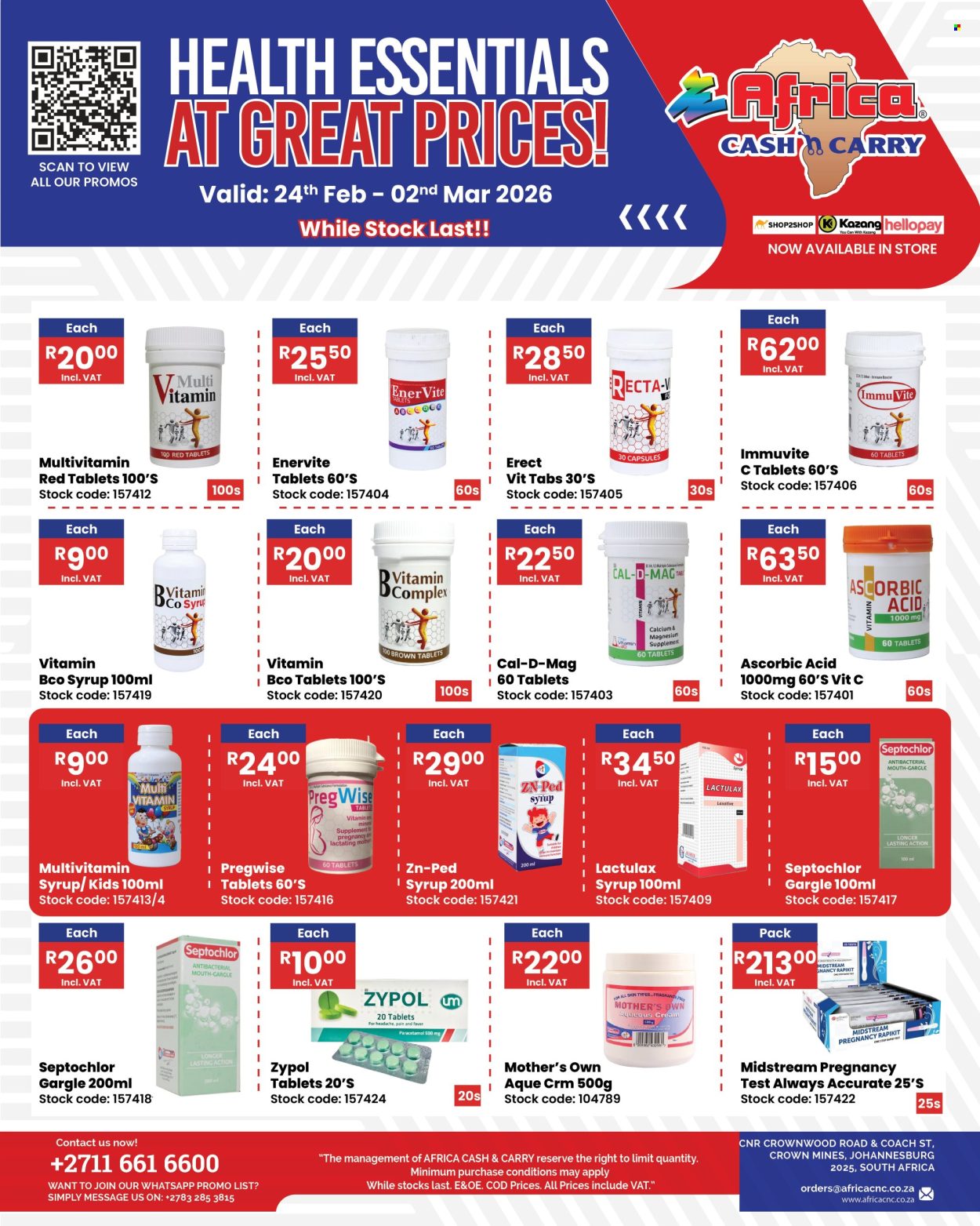 Africa Cash & Carry specials - 24/02/2026 - 02/03/2026. Page 1