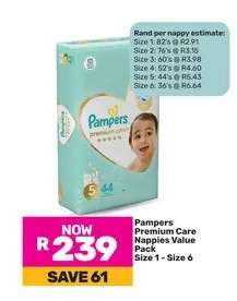 Pampers Premium Care Nappies Value Pack