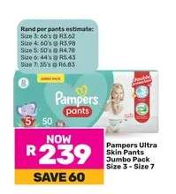 Pampers Ultra Skin Pants Jumbo Pack