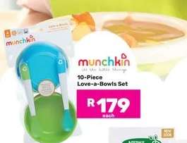 Munchkin 10-Piece Love-a-Bowls Set