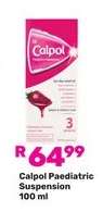 Calpol Paediatric Suspension 100 ml