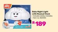 Baby Night Light with Musical Clock