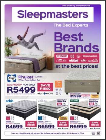 Sleepmasters catalogue  - 19/02/2026 - 16/03/2026.