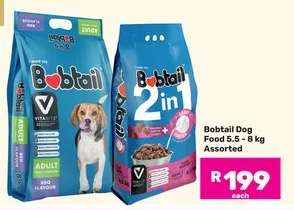 Bobtail Dog Food 5.5 - 8 kg Assorted