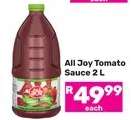 All Joy Tomato Sauce 2 L