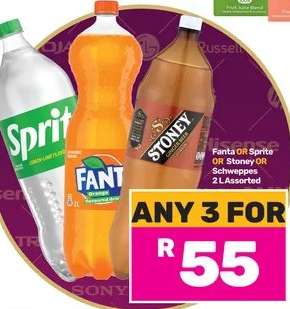 Fanta, Sprite, Stoney, Schweppes