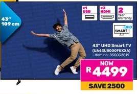 43" UHD Smart TV (UA43U8000FKXXA)