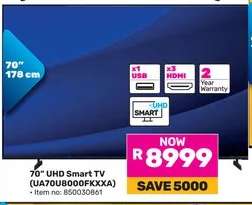 70" UHD Smart TV (UA70U8000FKXXA)