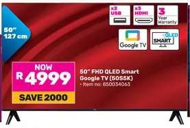 50" FHD QLED Smart Google TV (50S5K)