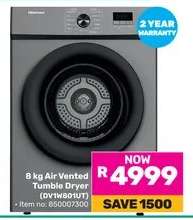 8 kg Air Vented Tumble Dryer