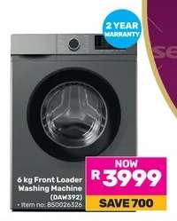6 kg Front Loader Washing Machine (DAW392)