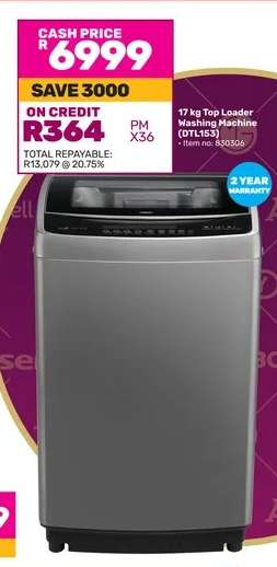 17 kg Top Loader Washing Machine (DTL153)