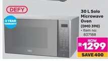 DEFY 30 L Solo Microwave Oven