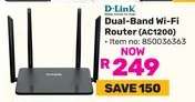 D-Link Dual-Band Wi-Fi Router (AC1200)