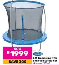 8 ft Trampoline with Enclosed Safety Net