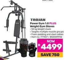 TROJAN Power Gym 1.0 PLUS Weight Gym Gloves