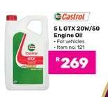 Castrol 5 L GTX 20W-50 Engine Oil