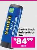 Garbie Black Refuse Bags 50s