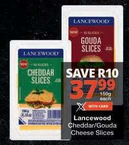 Lancewood Cheddar/Gouda Cheese Slices