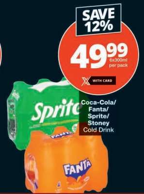 Coca-Cola/Fanta/Sprite/Stoney Cold Drink